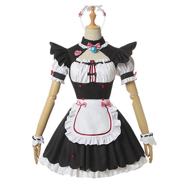 Anime Nekopara Chocola Vanilla Sensual gato mucama Cosplay Disfraz Halloween Carnaval Traje